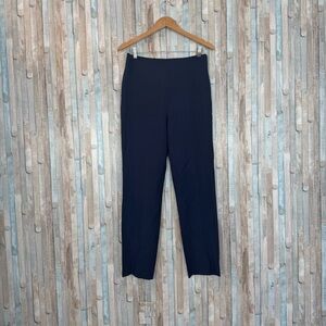 New Tory Burch 8 Navy Wool Skylar Ankle Pants Trouser Suiting Career High Rise